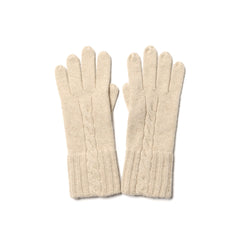 New Fall & Winter Cable Knit Pure Cashmere Gloves