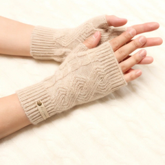 Cashmere Fingerless Wrist Warm Gloves