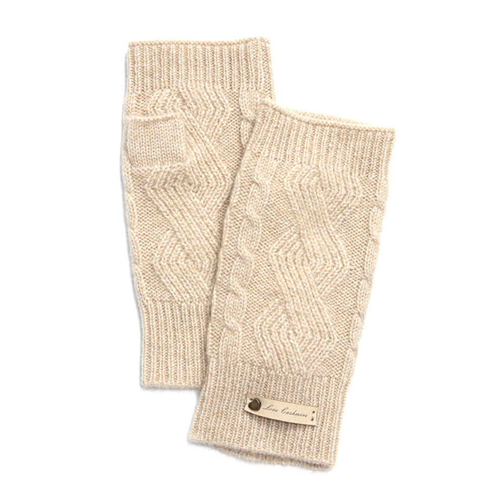 Cashmere Fingerless Wrist Warm Gloves
