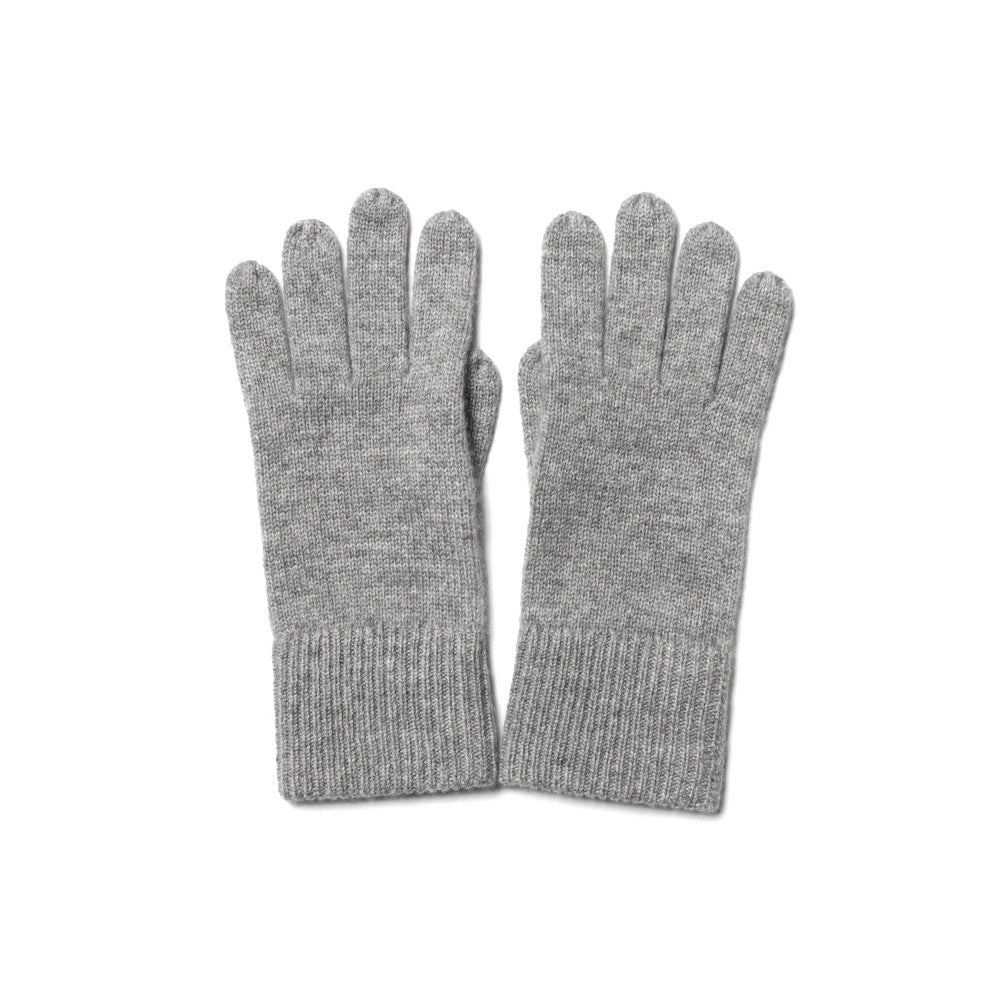 New Warm Solid Color Knit Cashmere Gloves