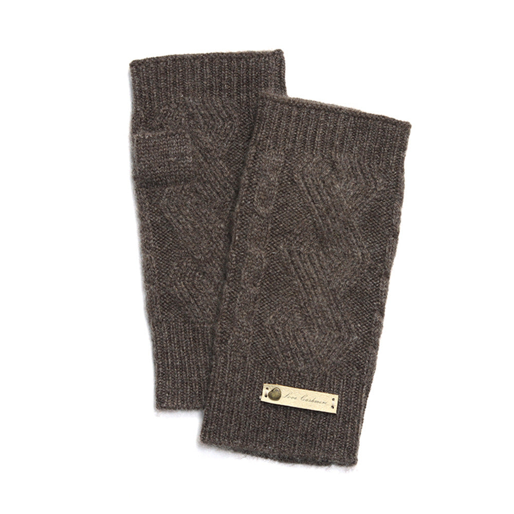Cashmere Fingerless Wrist Warm Gloves